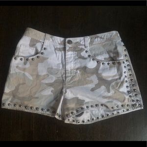 Grey Scale Cameo Cinq à Sept Studded Shorts